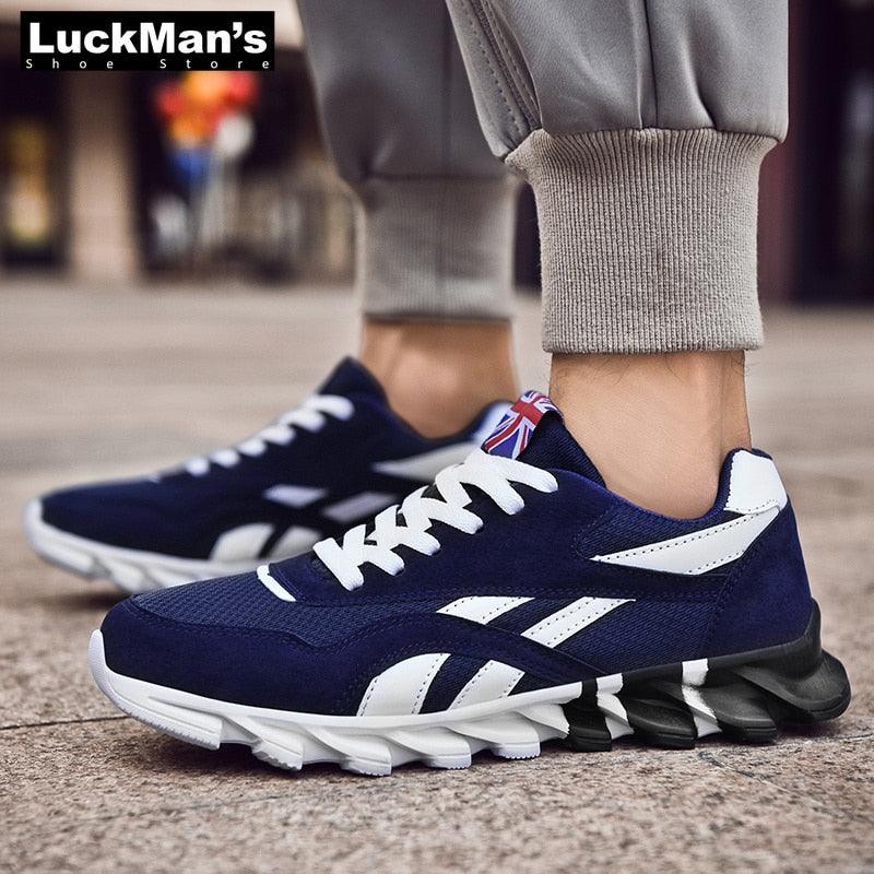 Spring Autumn Sneakers for Men - Plus Size 46 Running Shoes - Air Mesh Outdoor Sports Shoes Breathable Shoes Man White Black Blue (MSC3)(MSC7)(MSA1)(MCM)(MSA2)(1U12) - Deals DejaVu