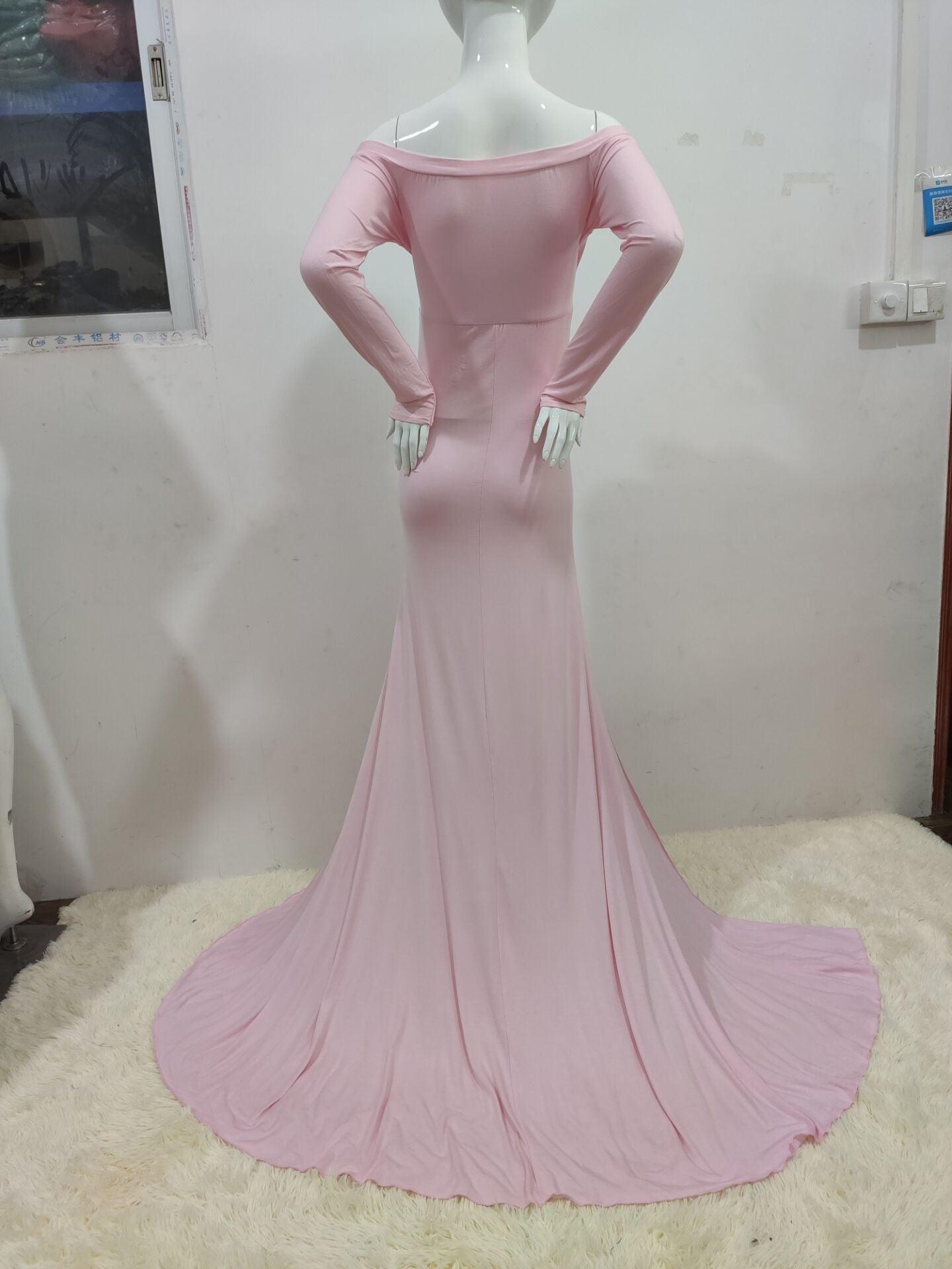 Maternity White Photo Dress - Pregnant Women Mermaid Sexy Gown Pregnancy Dress (1U5)(Z6)(Z8)(1Z1)(2Z1)(3Z1)(4Z1)(7Z1)