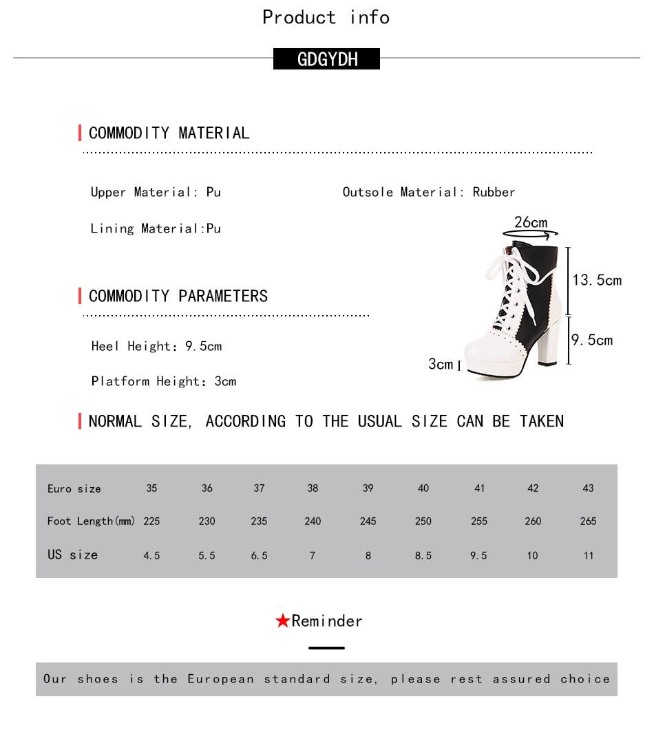 Sweet Cosplay Lolita Shoes Women Ankle Boots High Heels Ruffles Dress Wedding Shoes Bride Mixed Colors Lace Up (BB2)(CD)(WO4)(BB5)(F38)(3U38) - Deals DejaVu