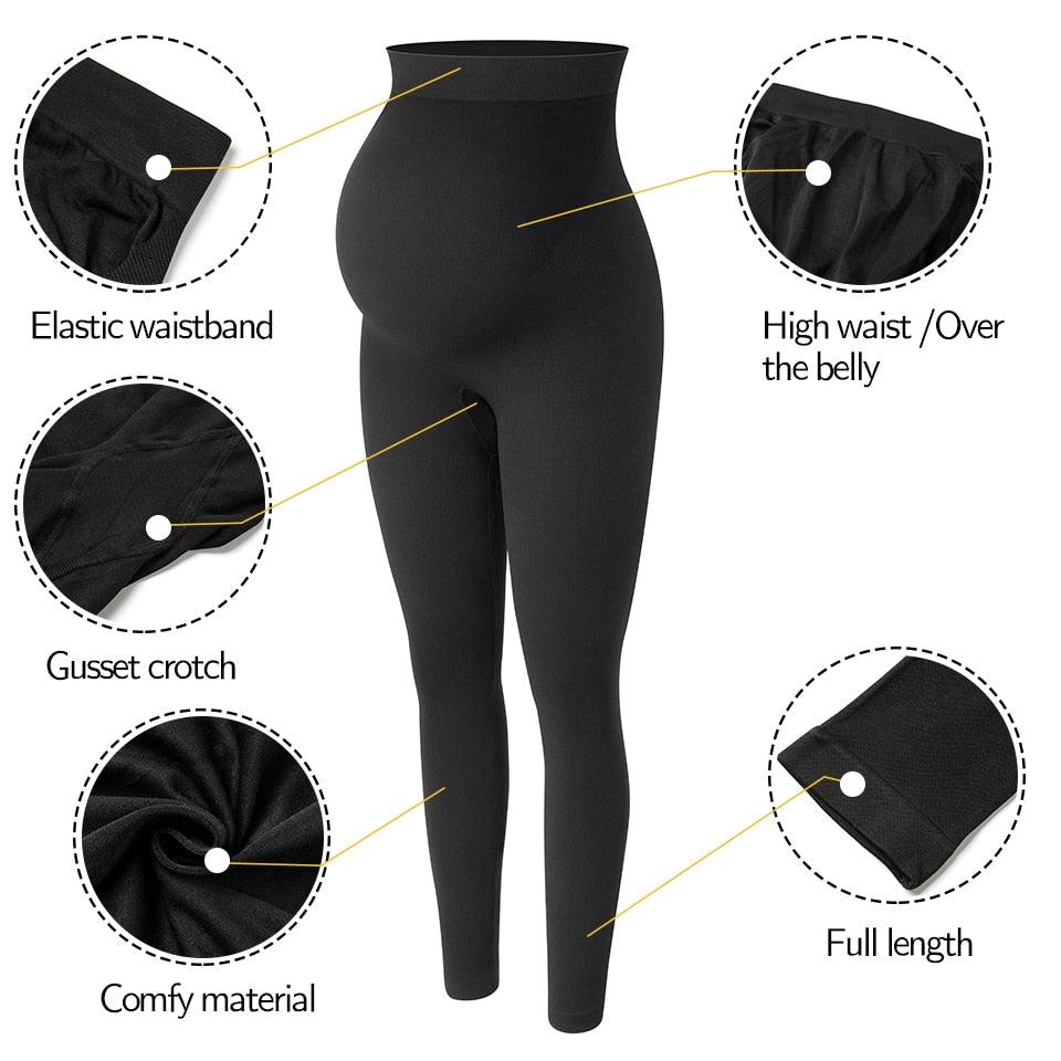Nice Maternity Leggings - High Waist Belly Support - Leggings for Pregnant Women - Pregnancy Skinny Pants Body Shaping Postpartum Trousers (D6)(2Z7)(F6)(1U4)(7Z2) - Deals DejaVu
