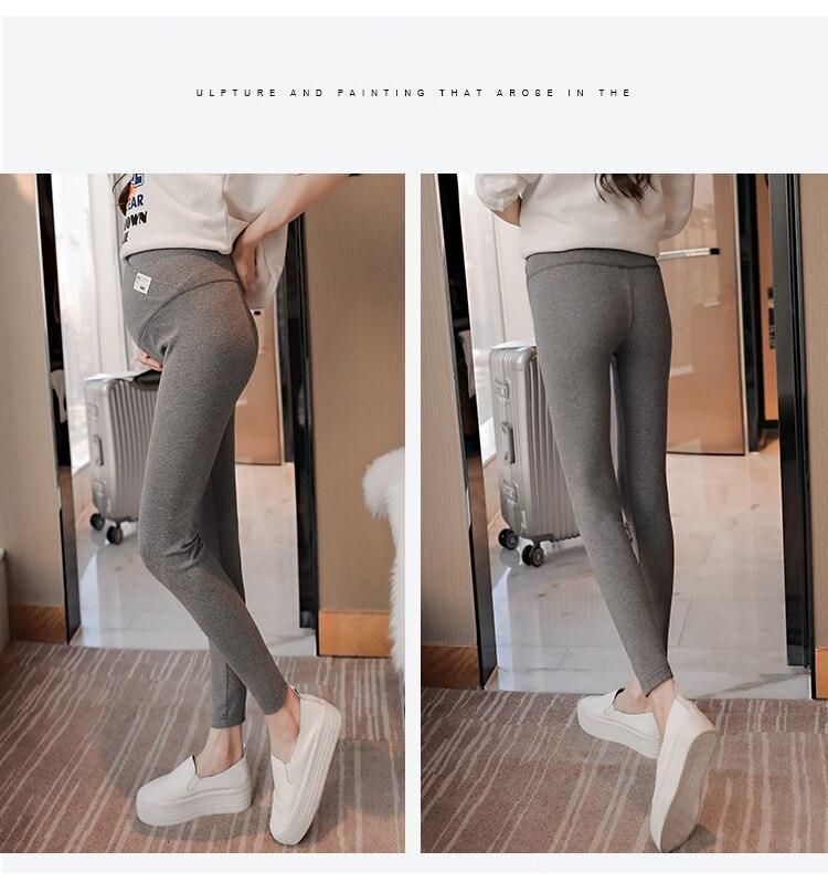 Across V Low Waist Belly Maternity Legging - Spring Autumn Fashion Knitted Clothes for Pregnant Women Pregnancy Skinny Pants (2Z7)(7Z2)(1U4)