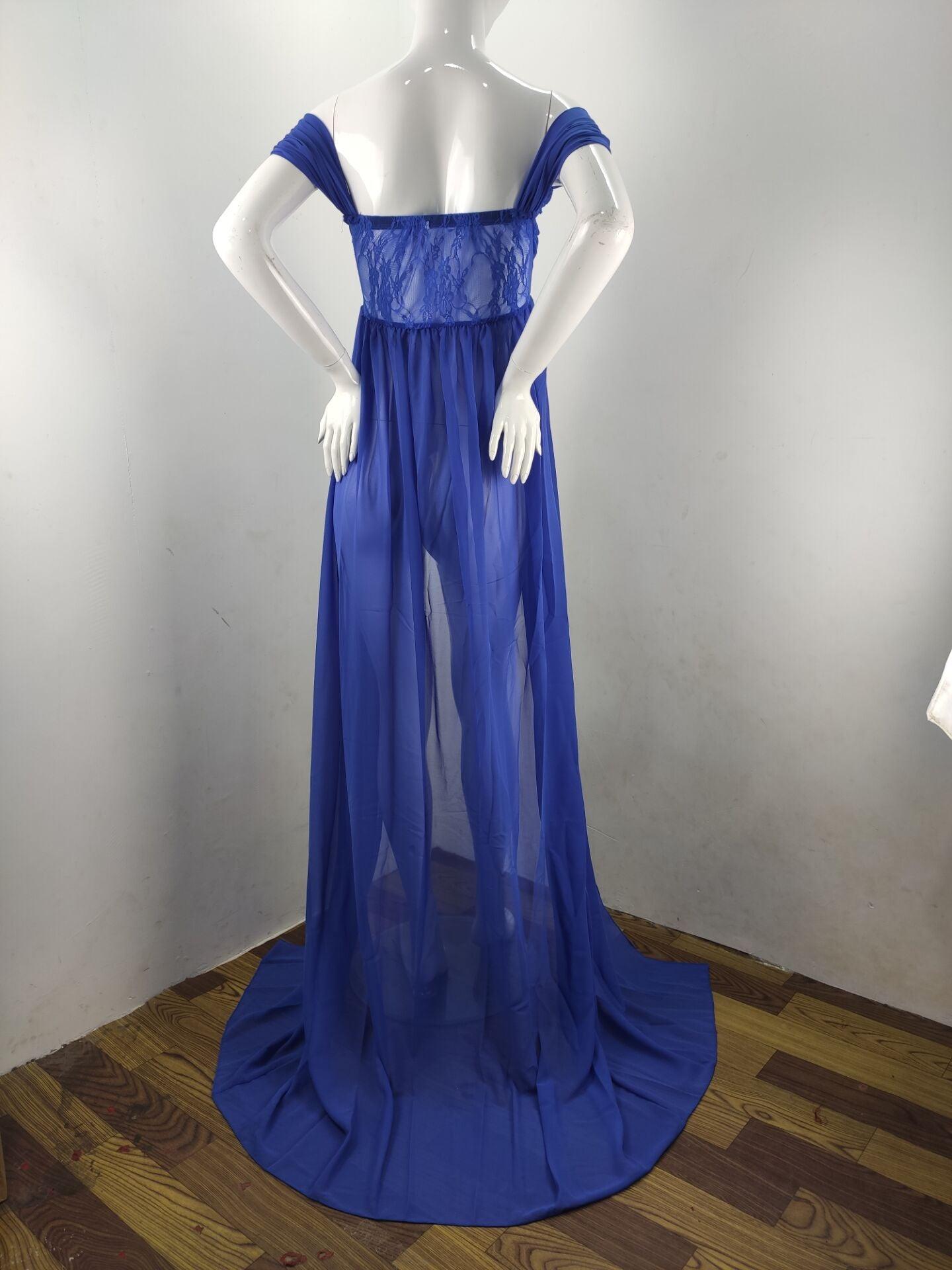 Great White Maternity Dresses For Photography Gown - Baby Shower Dresses -Prenatal Photo Clothes Chiffon Floor(1U5)(Z6)(Z8)(1Z1)(2Z1)(3Z1)(4Z1)(7Z1)