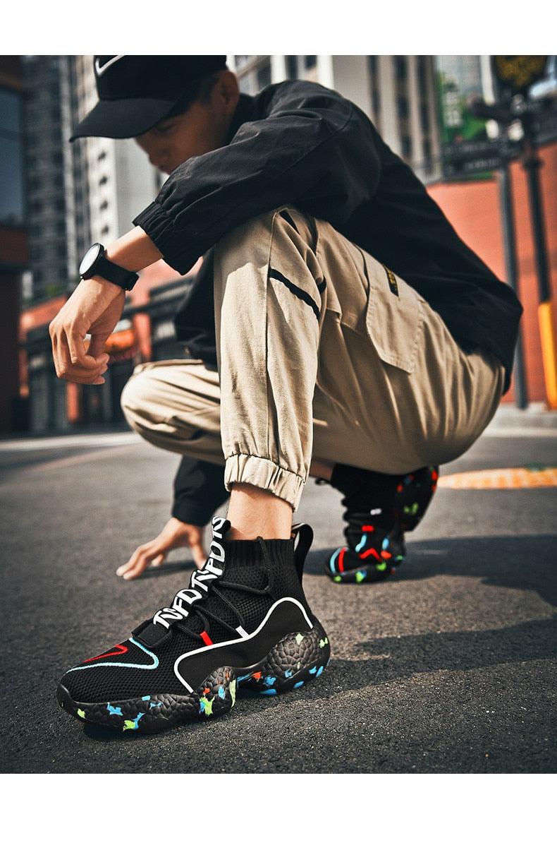 Great Men Sneaker - Soft Casual Shoes - Sock Shoes Fashion plus size 45 46 47 48 Tenis Masculino Adulto High Top Man Flat Shoes (MSC3)(MSC7)(MSA1)(MCM)(MSA2)(1U12) - Deals DejaVu