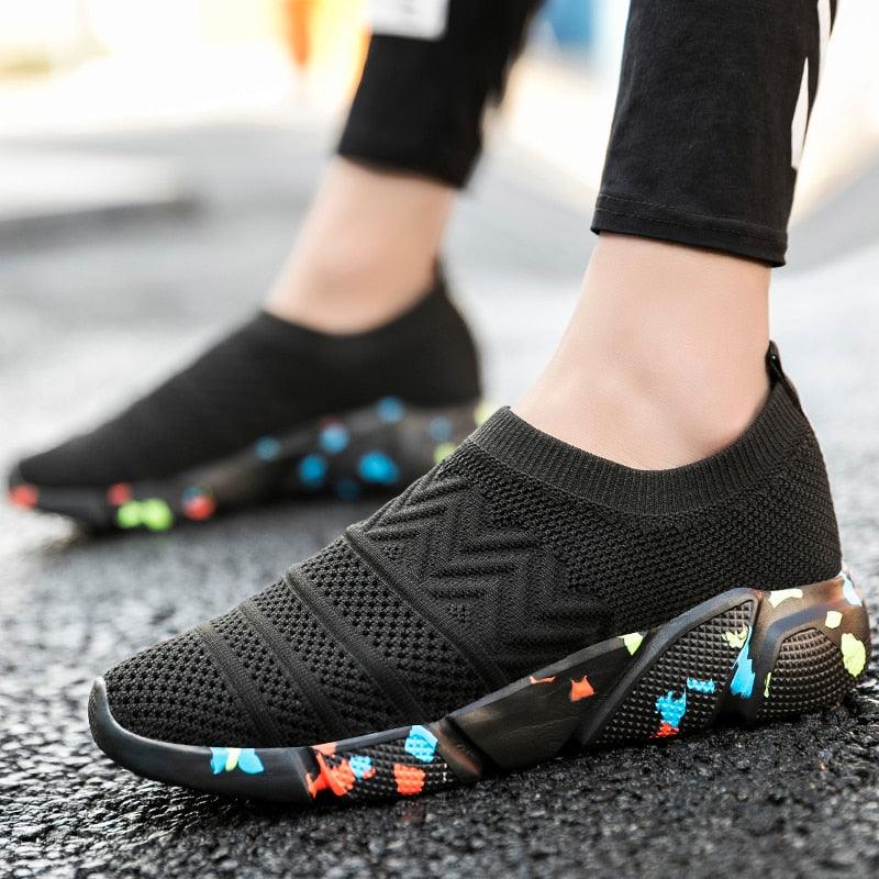 Fashion Men Shoes - Leisure Summer Super Light Breathable Woven Mesh Shoes -Star Black Casual Shoes Men Sneakers Soft Mens Trainers (MSC3)(MSC7)(MSA1)(MCM)(MSA2)(1U12) - Deals DejaVu