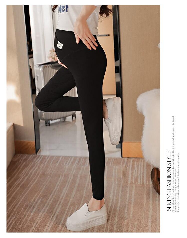 Across V Low Waist Belly Maternity Legging - Spring Autumn Fashion Knitted Clothes for Pregnant Women Pregnancy Skinny Pants (2Z7)(7Z2)(1U4)