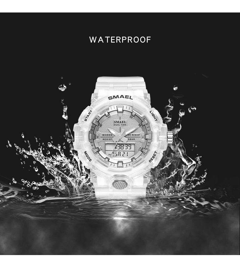 Woman Watch Quartz - Sports Watches Kids 50M Waterproof Wristwatches - Jelly Starp Clock 8025 Children Clocks Lady Watch Women (RW)(1U82)(1U84)(1U48)