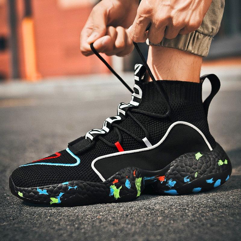 Great Men Sneaker - Soft Casual Shoes - Sock Shoes Fashion plus size 45 46 47 48 Tenis Masculino Adulto High Top Man Flat Shoes (MSC3)(MSC7)(MSA1)(MCM)(MSA2)(1U12) - Deals DejaVu