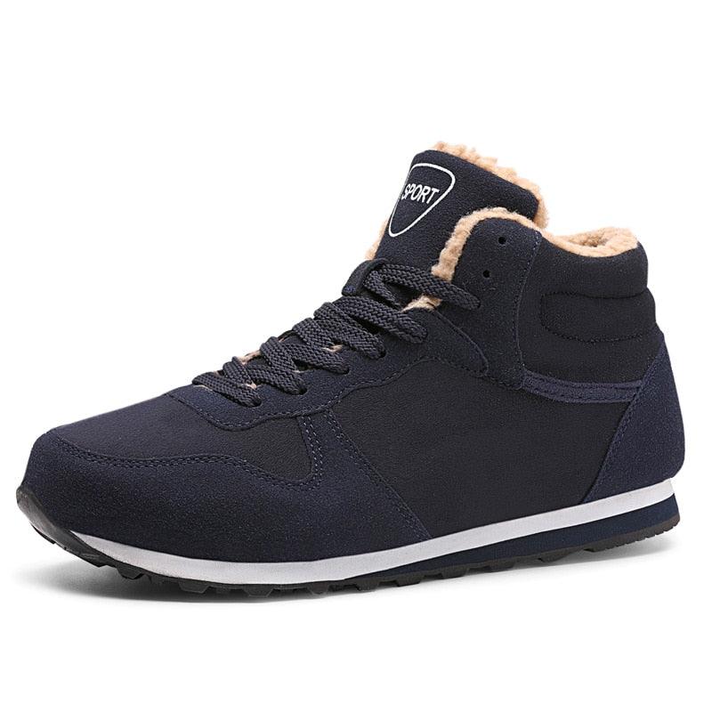 Great Winter Men Boots - Casual Plush Women High-top Shoes Lace-Up Breathable Couple Footwear 2021 Brand Quality Flats Hot Sale (MSC3)(MCM)(1U16)(1U12) - Deals DejaVu