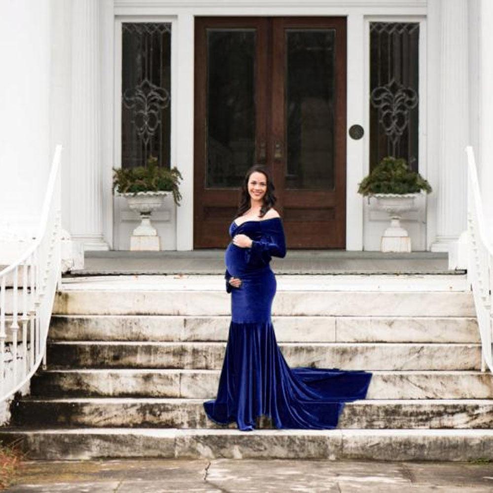 Trending Shoulderless Maternity Dresses For Photo Shoot -Sexy Long Pregnancy Dress - Maxi Gown Photography(1U5)(Z6)(Z8)(1Z1)(2Z1)(3Z1)(4Z1)(7Z1)