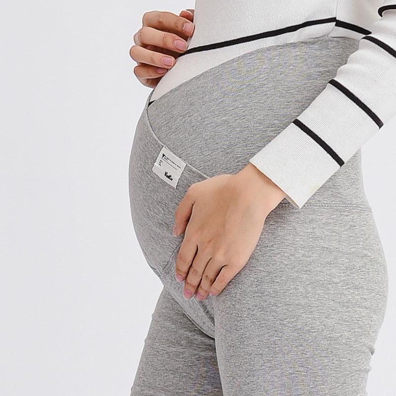Across V Low Waist Belly Maternity Legging - Spring Autumn Fashion Knitted Clothes for Pregnant Women Pregnancy Skinny Pants (2Z7)(7Z2)(1U4)