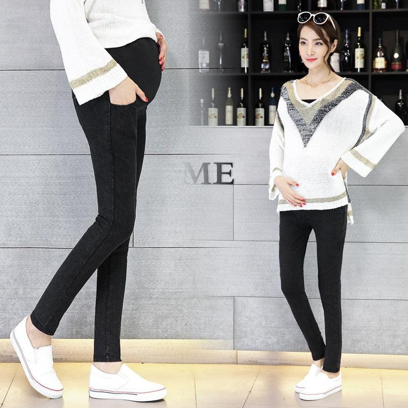 Great Denim Jeans Maternity Pants For Pregnant Women - Clothes Nursing Pregnancy Leggings Trousers (2Z7)(7Z2)(1U4) (Z2)
