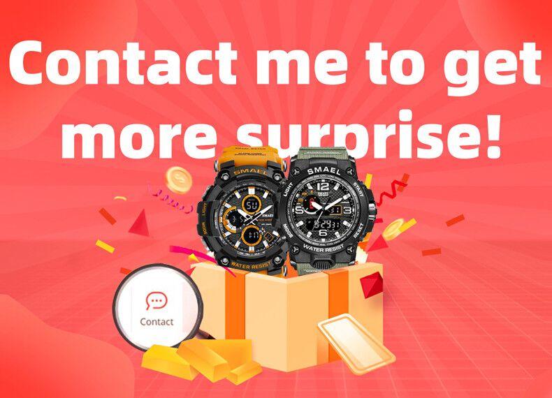 Military Watches - Men Sport Watch - New 50M Waterproof Wristwatch Stopwatch Alarm LED Light (MA9)(RW)(1U84)