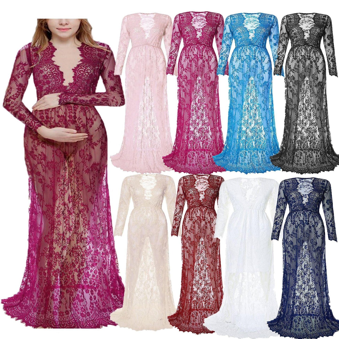 Sequin Tulle Maternity Leisure Dresses - Elegant Pregnancy Baby Shower Photography Props Clothes - Summer Pregnant Women Maxi Gown (Z6)(1Z1)(2Z1)(3Z1)(7Z1) - Deals DejaVu