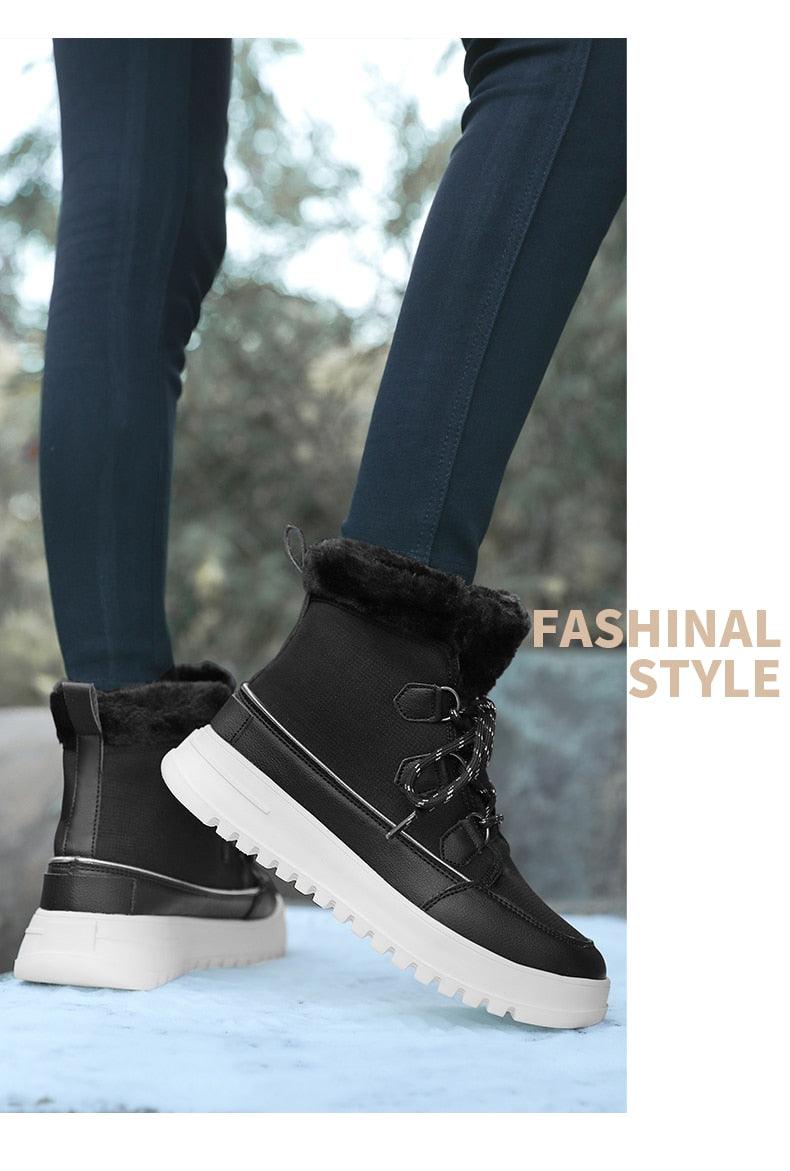 Snow Boots Outdoor Non-slip Sneakers - Plush Warm Woman Waterproof Winter Boots - Women Platform Ankle Boots (BB2)(CD)(WO4)(BB5)(F38)(3U38) - Deals DejaVu