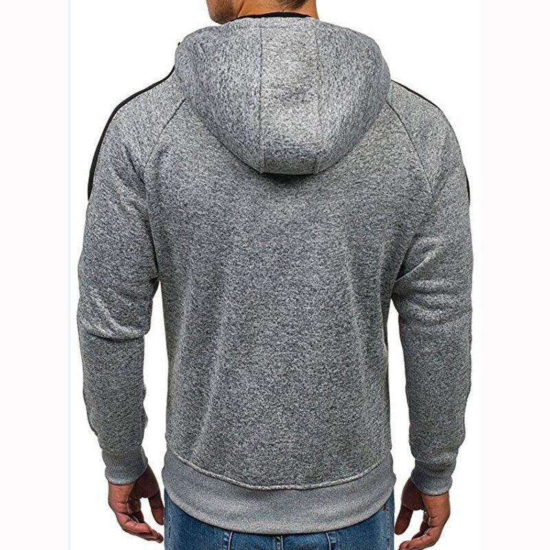 Men Sports Casual Wear Zipper - Fashion Tide Jacquard Hoodie - Fleece Jacket Fall Sweatshirts Spring Autumn Coat (TM5)(CC1)(1U100)