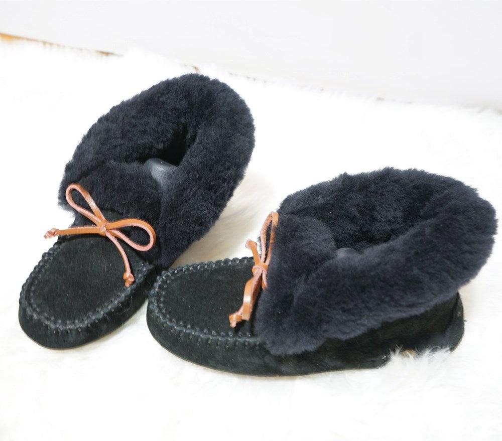 Amazing 100% Genuine Leather waterproof women flat shoes - comfortable winter warm natural fur snow shoes fashion non-slip (FS)(CD)(1U40)(1U38)(1U107)