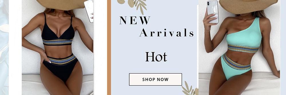 New Print Sport Bandeau Push up Bikinis - Sexy Marble Women Swimsuit High Waist Swimwear Women bathing suit Beach wear (TB8D)(1U26)(F26) - Deals DejaVu