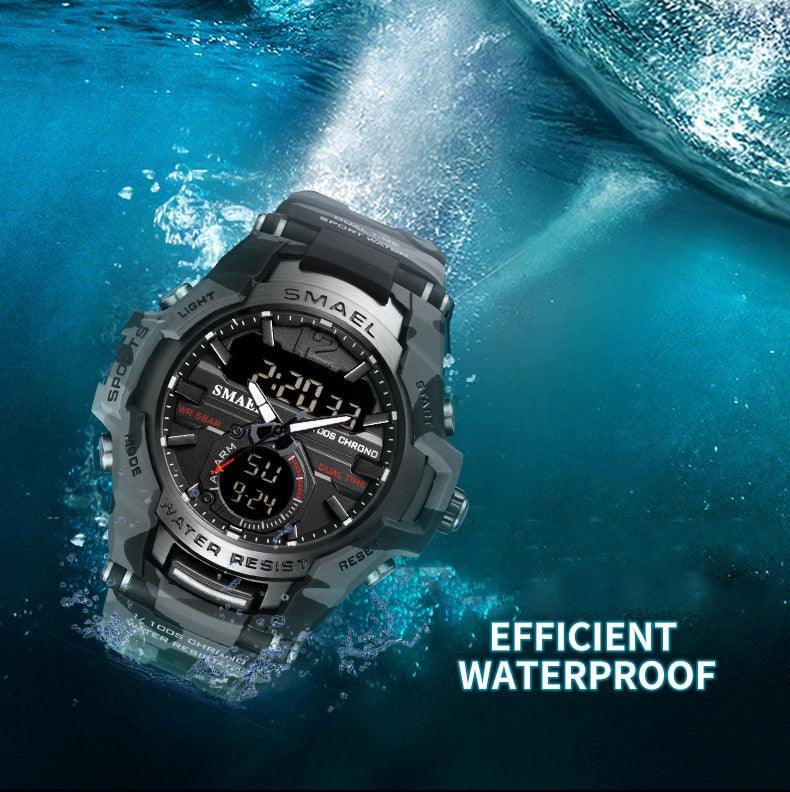Men Watches - Sport Watch Waterproof 50M Wristwatch Relogio Masculino Militar 1805 Men's Clock (MA9)(RW)(1U84)