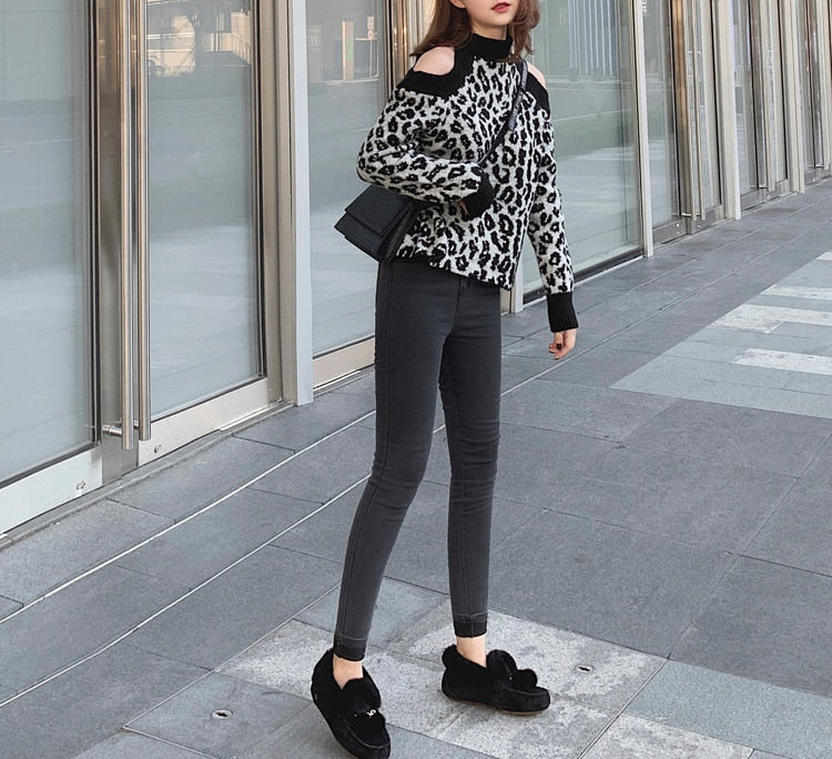Trending Winter 100% Genuine Leather Real Wool Women Flats New Fashion Female - Plus Size Snow Shoes (FS)(CD)(1U40)(1U38)(1U107)
