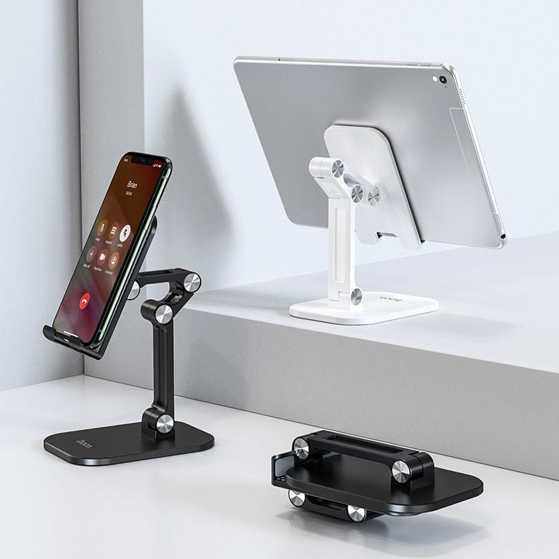 Great Metal Desktop Tablet Holder - Foldable Extend Support Desk Mobile Phone Holder Stand Adjustable ((D47)TLC2)