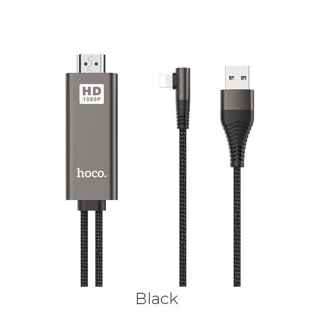 Lightning to HDMI Cable HDTV TV Digital AV Adapter 2M USB HDMI 1080P Smart Converter Cable For iPhone 12 Apple TV (D50)(RS7)