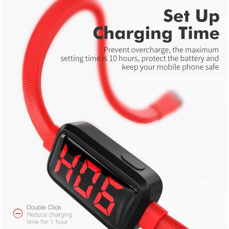 Usb Cable For iPhone cable 11 Pro X XS XS Max XR 8 7 ipad2 on-screen Timing charging fast charge (RS7)(F50)