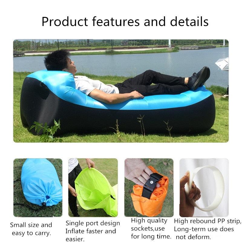 Trend Outdoor inflatable Air Sofa Bed - Air Bag Lazy Beach Sofa (D79)(2LT1)