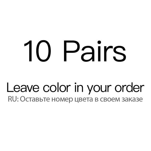 Men's Cotton Socks - New Styles 10 Pairs / Lot Black Business Men Socks - Breathable (TG8)(F92)