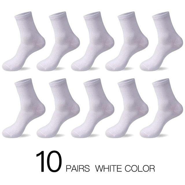 Men's Cotton Socks - New Styles 10 Pairs / Lot Black Business Men Socks - Breathable (TG8)(F92)