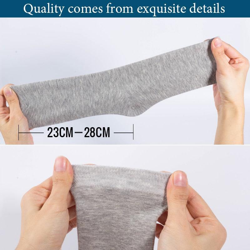 Men's Cotton Socks - New Styles 10 Pairs / Lot Black Business Men Socks - Breathable (TG8)(F92)