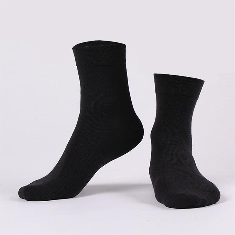 Men's Cotton Socks - New Styles 10 Pairs / Lot Black Business Men Socks - Breathable (TG8)(F92)
