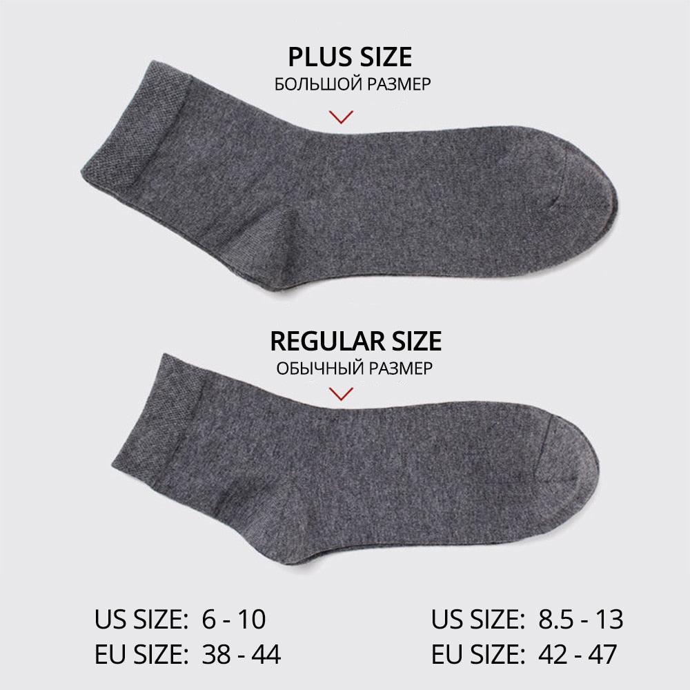 Men's Cotton Socks - Business Men's Socks - Soft Breathable Summer Winter Socks (D9)(TG8)(T6G)