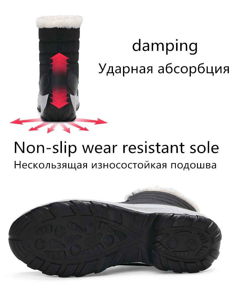 Winter brand warm non-slip waterproof women boots - casual cotton winter autumn boots female (BB2)(CD)(WO4)(BB5)(F38)(3U38) - Deals DejaVu