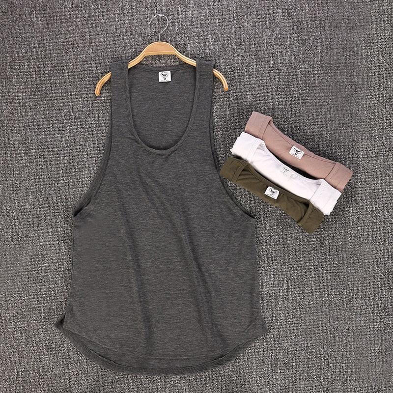 Great Brand gym clothing cotton singlets canotte bodybuilding stringer tank top - men fitness shirt (TM7)(1U101)(1U100)