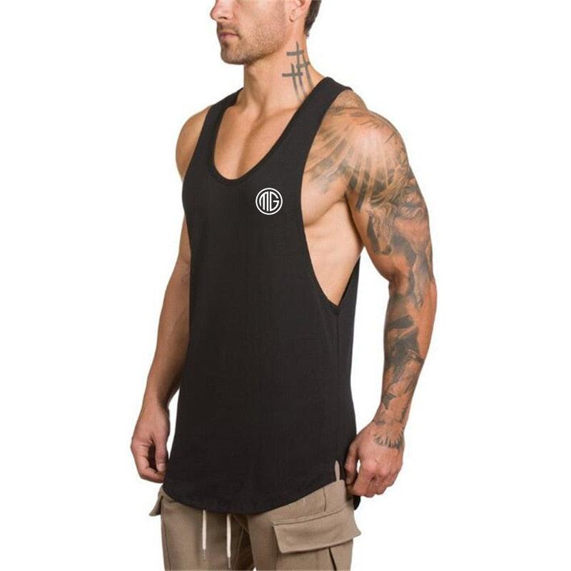 Great Brand gym clothing cotton singlets canotte bodybuilding stringer tank top - men fitness shirt (TM7)(1U101)(1U100)