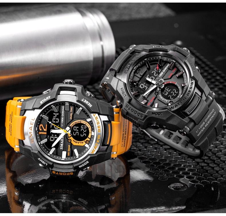 Men Watches - Sport Watch Waterproof 50M Wristwatch Relogio Masculino Militar 1805 Men's Clock (MA9)(RW)(1U84)