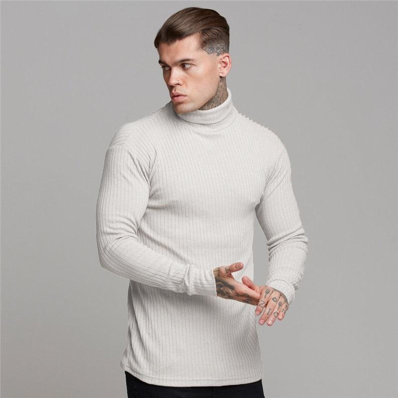New Fashion Winter Hooded Sweater - Men Warm Turtleneck - Mens Sweaters - Slim Fit Pullover Men Classic Sweaters (TM5)(CC1)(1U100)(TM7)(1U101)(1U100)