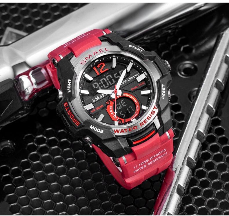Men Watches - Sport Watch Waterproof 50M Wristwatch Relogio Masculino Militar 1805 Men's Clock (MA9)(RW)(1U84)