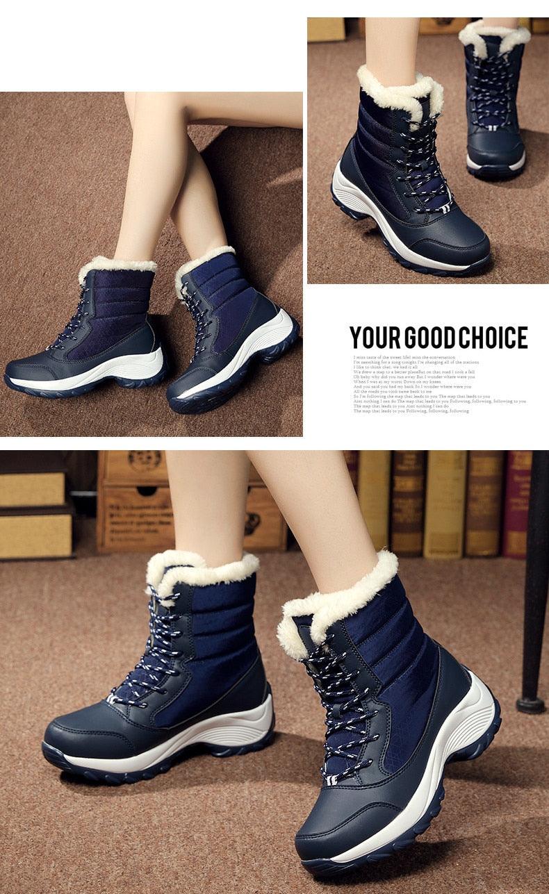 Winter brand warm non-slip waterproof women boots - casual cotton winter autumn boots female (BB2)(CD)(WO4)(BB5)(F38)(3U38) - Deals DejaVu