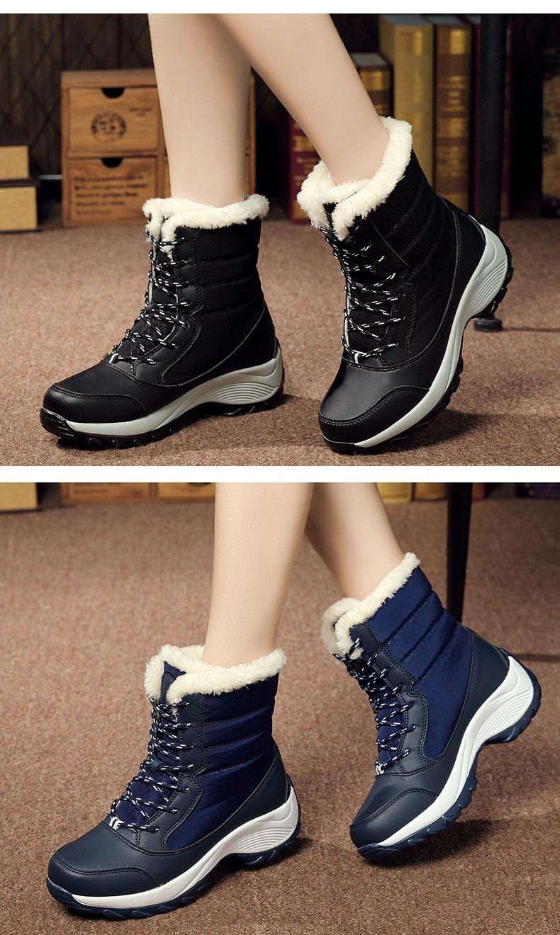 Winter brand warm non-slip waterproof women boots - casual cotton winter autumn boots female (BB2)(CD)(WO4)(BB5)(F38)(3U38) - Deals DejaVu