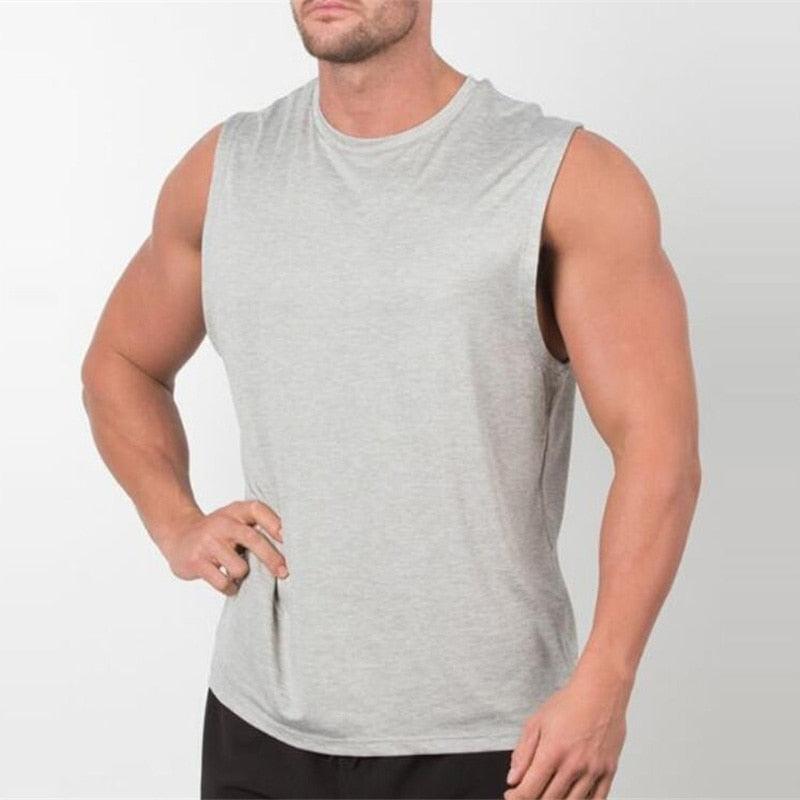 Great Brand New Plain Tank Top -Men Bodybuilding singlet Gyms - Stringer Sleeveless Shirt Blank Fitness Clothing (TM7)(1U101)(1U100)