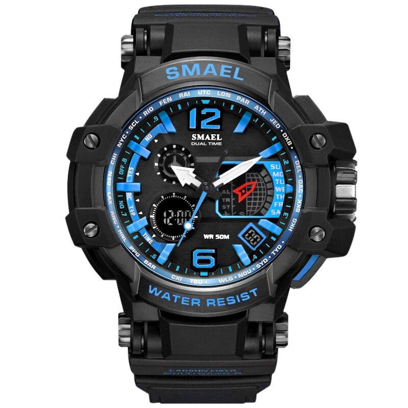 Sport Watches For Men Military Clock - Watch 50M Waterproof Luminous White Wristwatch Band (MA9)(RW)(1U84)