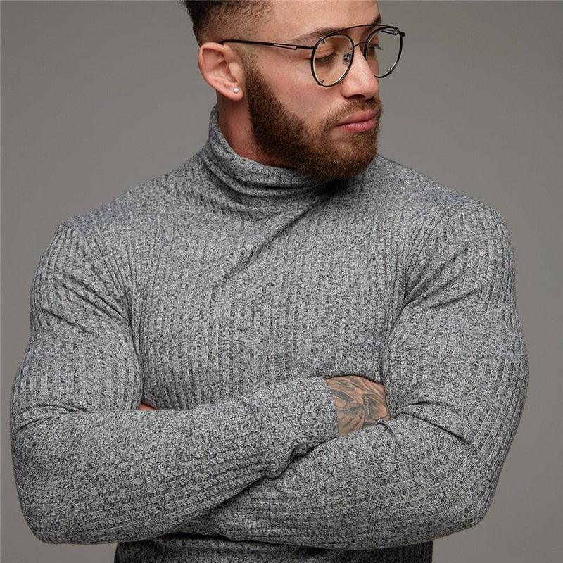 New Fashion Winter Hooded Sweater - Men Warm Turtleneck - Mens Sweaters - Slim Fit Pullover Men Classic Sweaters (TM5)(CC1)(1U100)(TM7)(1U101)(1U100)
