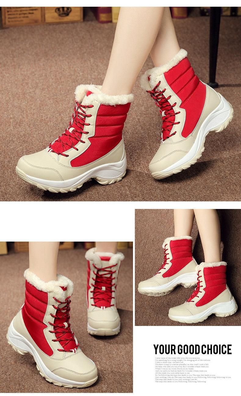 Winter brand warm non-slip waterproof women boots - casual cotton winter autumn boots female (BB2)(CD)(WO4)(BB5)(F38)(3U38) - Deals DejaVu