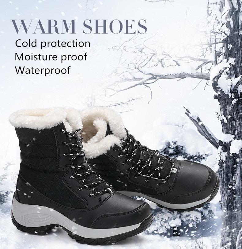 Winter brand warm non-slip waterproof women boots - casual cotton winter autumn boots female (BB2)(CD)(WO4)(BB5)(F38)(3U38) - Deals DejaVu