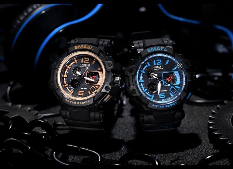 Sport Watches For Men Military Clock - Watch 50M Waterproof Luminous White Wristwatch Band (MA9)(RW)(1U84)