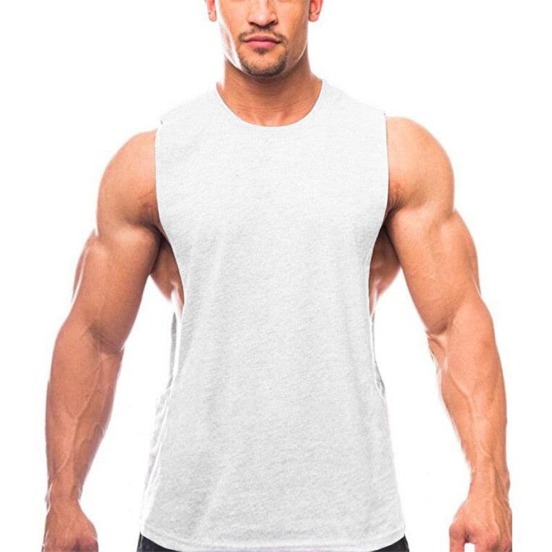 Great Brand New Plain Tank Top -Men Bodybuilding singlet Gyms - Stringer Sleeveless Shirt Blank Fitness Clothing (TM7)(1U101)(1U100)