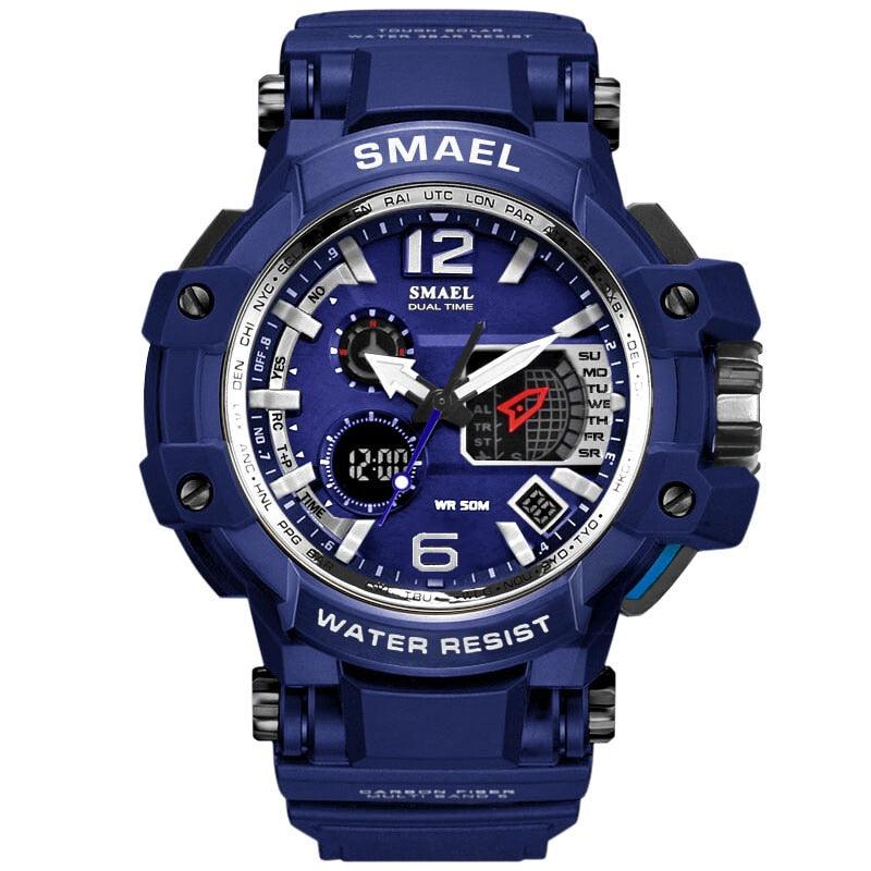Sport Watches For Men Military Clock - Watch 50M Waterproof Luminous White Wristwatch Band (MA9)(RW)(1U84)