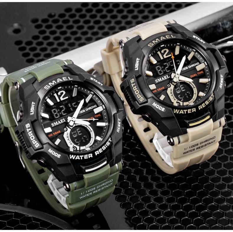 Men Watches - Sport Watch Waterproof 50M Wristwatch Relogio Masculino Militar 1805 Men's Clock (MA9)(RW)(1U84)