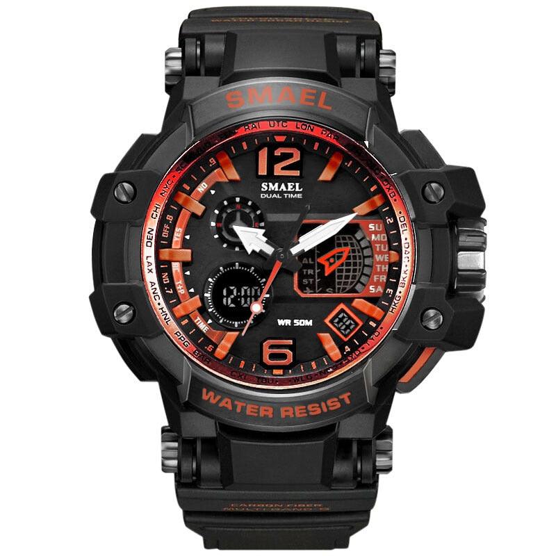 Sport Watches For Men Military Clock - Watch 50M Waterproof Luminous White Wristwatch Band (MA9)(RW)(1U84)